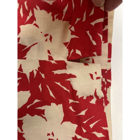 3 for $25-Due Per Due Red With Tan Pants Lightweight Cotton-blend Size 12 - Picture 9 of 12